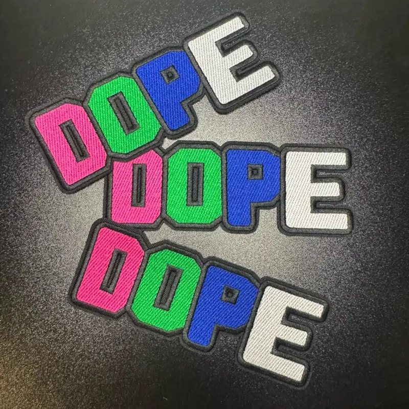 Dope Patches - Vibrant Multicolor Embroidered Patches for Stylish Outfits and Accessories