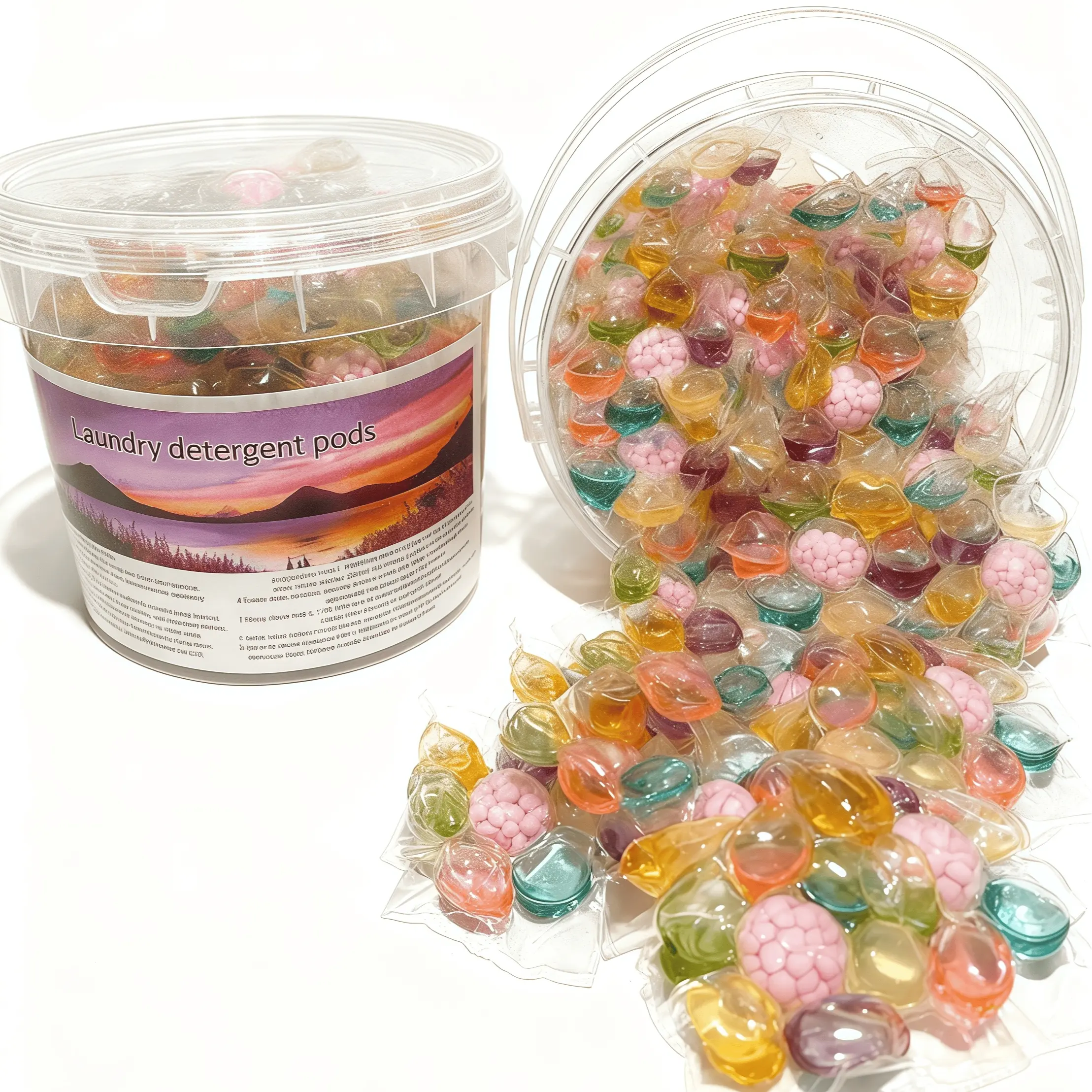 7-In-1 Laundry Capsules, Detergent Balls, Laundry Clean Pods, 1 Bucket/400g, 1 Pack/30 Pieces, Contains Fabric Softener, Long-Lasting Scent, Scented Laundry, Deep Cleaning, Fragrance Detergent Beads