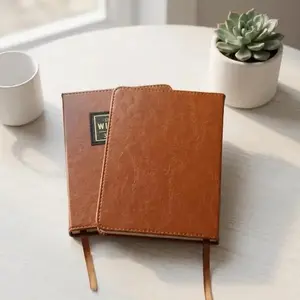 365 Devotions in Brown Faux Leather | Daily Faith & Encouragement Journal | Portable Reflection Book | Perfect Holiday Gift for Christmas, Fathers, Husbands & Sons | Bible Study & Prayer Notebook,great gifts