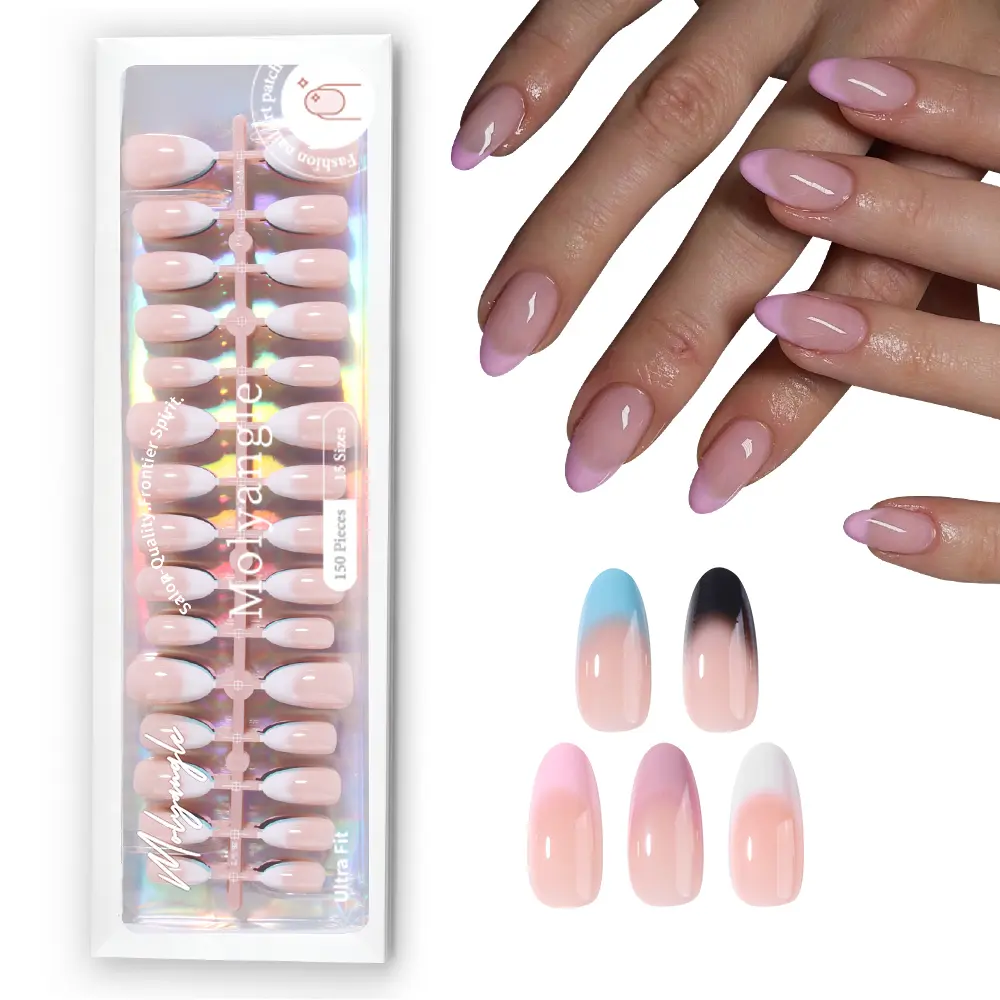 Molyangle 150PCS On , with 15 Sizes, Black Ombre for Women and , Wedding Everyday Manicure cool elegant project multicolor versatile bridal shower duck ha hand g reus nailhex la b jewel we lig whit fla fal fren wear glos cra rhinest medium birth soft fren
