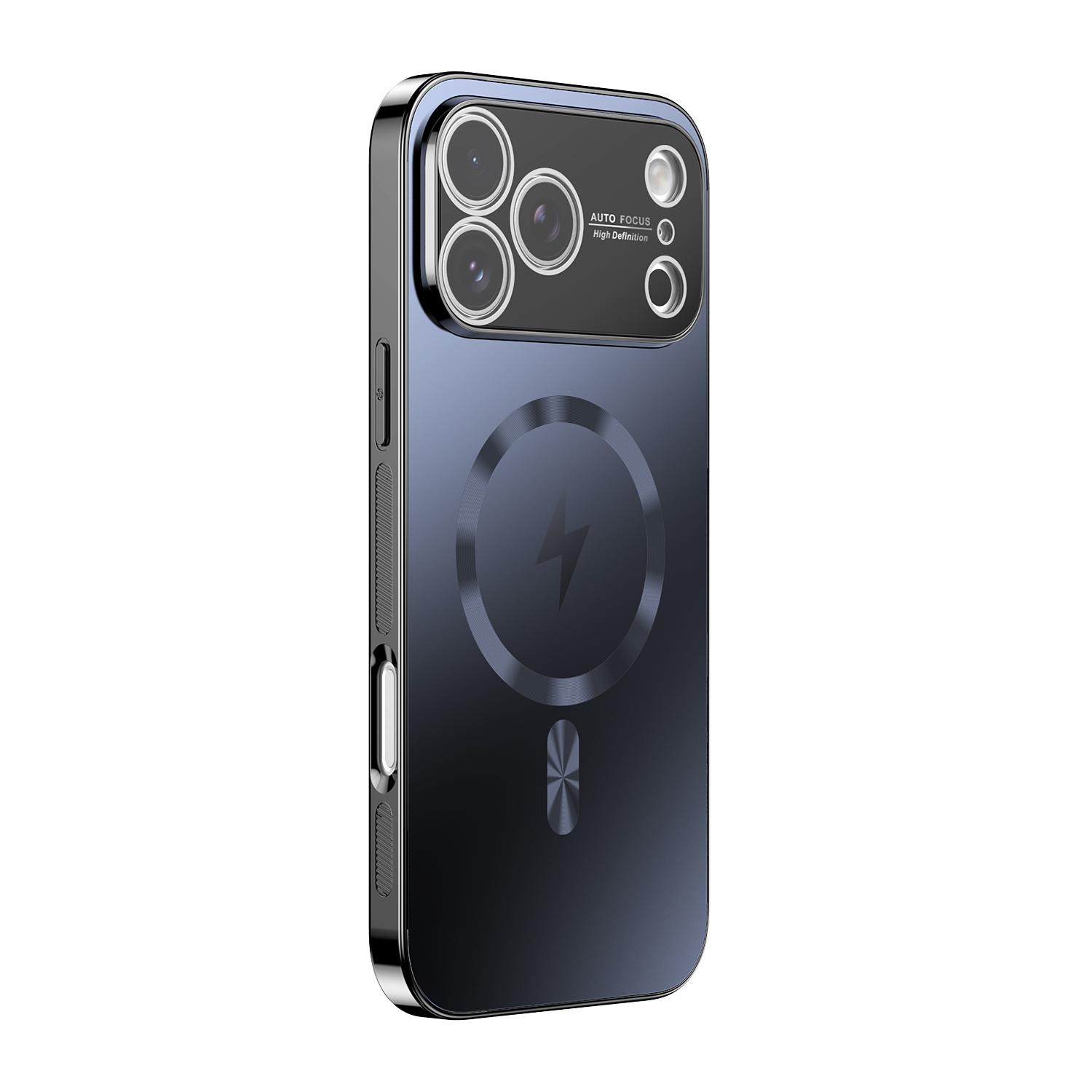 Plating Magnetic MagSafe Case for iPhone 17 16 15 14 13 Pro Max Wireless Charging Shockproof Cover