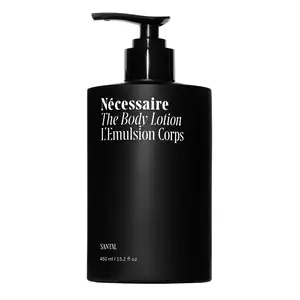 Nécessaire The Body Lotion with Pump. Santal. Multi-Peptide Firming Lotion to Moisturize, Firm, Strengthen. 2.5% Niacinamide, Vitamin C/E + Omega 6/9. 450ml / 15.2 fl oz