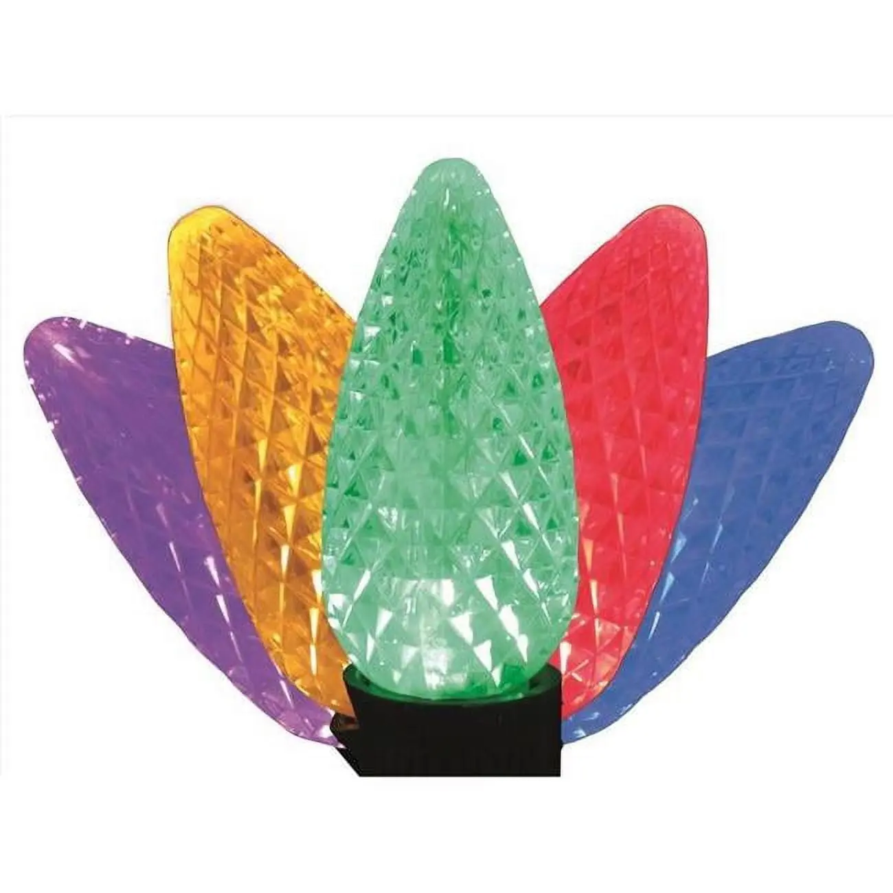 25 ft. Platinum LED C9 String Christmas Lights, Multi Color - 25 Count
