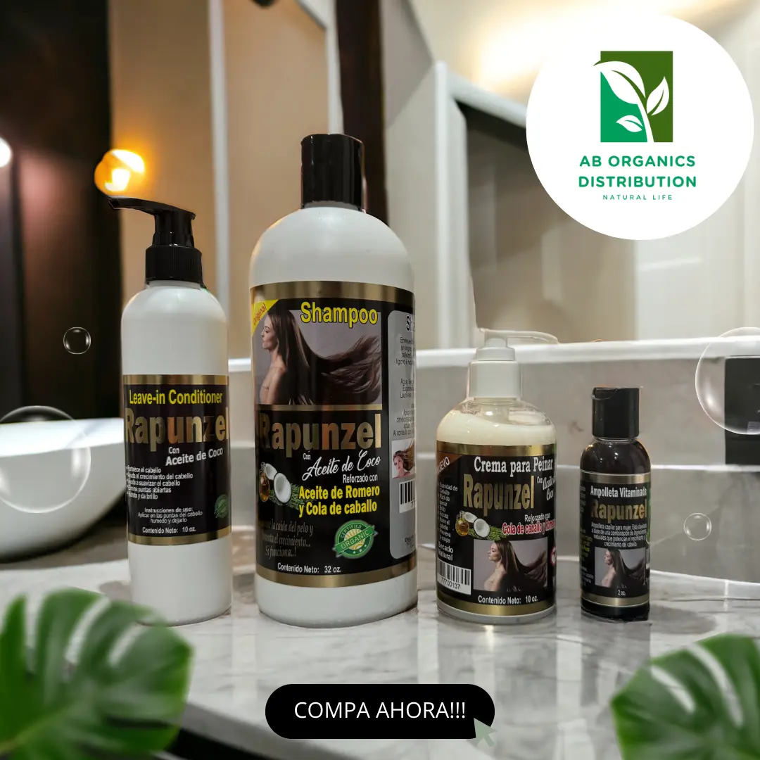 Artesian Organic Haircare Repair Kit - Capilar Rapunzel Cleanser, Ampoule, Leave-in Conditioner, Smooth Styling Cream - Complete Hair Repair Solution