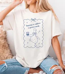 Funny Goose SLP T-Shirt , Speech Therapy shirt, Speech Therapist , Trendy SLPA Shirt, Speech Squad Clothes Crewneck