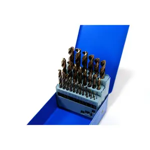 HSS Drill Bit Set 29PCS  Metal Drill Bits for Steel 1/16"-1/2" with Index Case for Hardened Stainless Alloy Steel High Speed Steel professional drill accessory tools