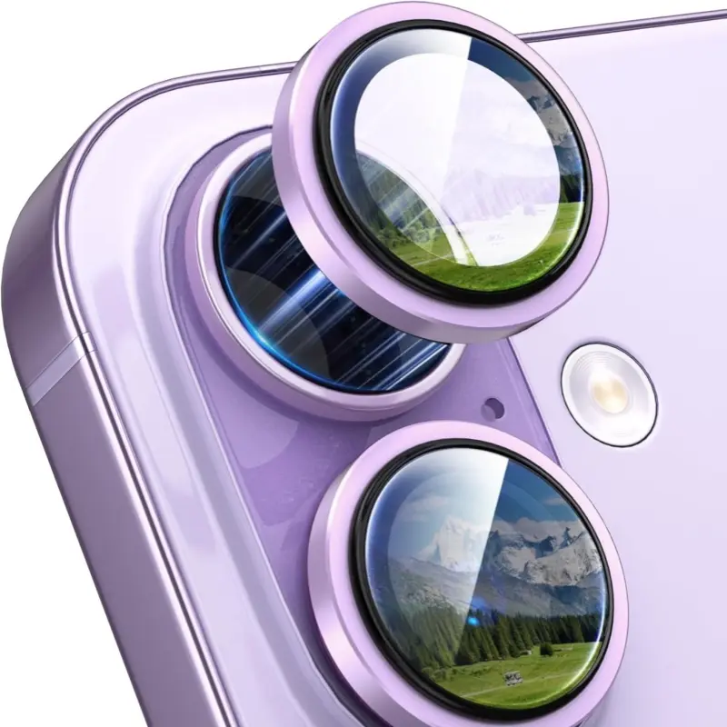 iPhone 17 Camera Lens Protector Film, Smartphone Accessories, Ultra-High Definition Protective Tempered Glass Cover, Easy 1 Second Installation, Case Friendly Metal Screen Ring, Protection, Cellphone, Cellphone Accessory
