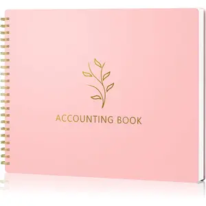 Accounting Ledger Book for Small Business Bookkeeping Personal Use, Horizontal Expense  Notebook for Family Budget, Bookkeeping Record Book  Expense Income Log Journal, Blush Pink