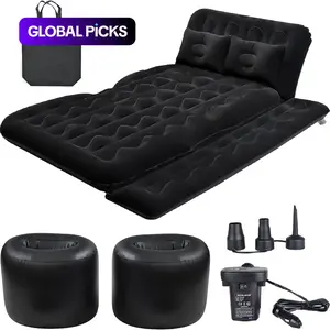 Portable Car Rear Seat Inflatable Bed, Car Sleeping Bed, 1-Set Quick Inflate Inflatable Car Air Mattress with Accessories, Comfortable Travel Bedding Solution for Road Trip & Outdoor Adventure, Portable Airbed Camping Supplies #GLOBAL PICKS