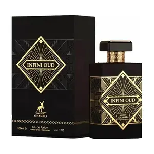 Maison & Co. Infini Oud Unisex Exotic Fragrances EDP Perfume - 3.4 fl oz Aromatic Woody Scent, Agarwood-Patchouli, Nutmeg-Lavender Notes, New in Box, Oud Unisex Fragrance