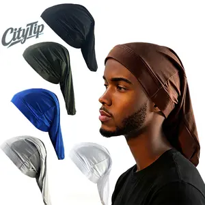 2 PCS Unisex Dreadlock Cap Set, Soft Stretch Long Hair Dreads Head Wrap Sleep Cap, Hair Dreads Bonnets Dreadlock Accessories For Men Women Protective Hairstyles
