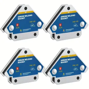 45/90/135 Degree Heavy Duty Magnetic Welding Holder, 4 Counts Welding Magnets and Clamps, Arc Welding Electrode Holders, Mig Welder Welding Accessories and Tools