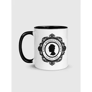 Netflix Bridgerton Lady Whistledown's Readers Club Mug – Regency Style Ceramic Coffee & Tea Cup, Gift for Fans