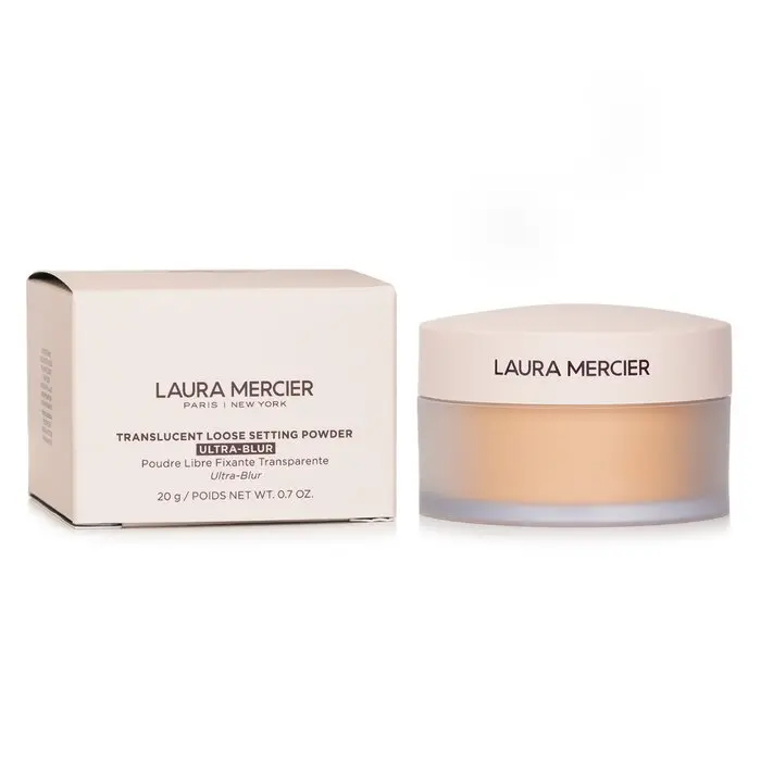 Laura Mercier Translucent Loose Makeup Powder - Ultra Blur, Hyaluronic Acid, #Honey, Blurring Skin Finish Concealer & Foundation, 20g