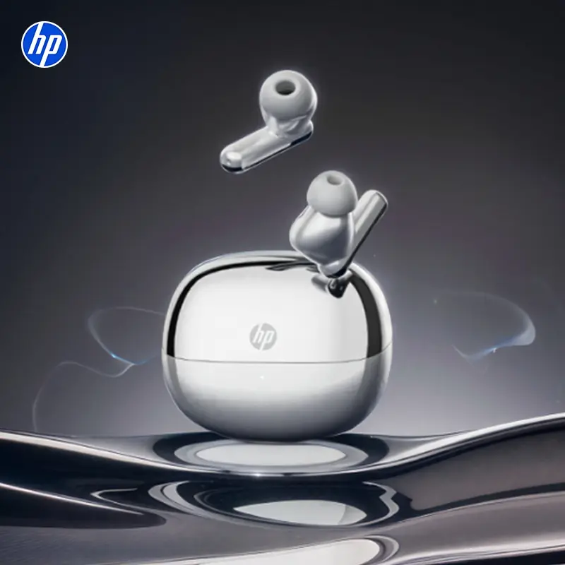 HP H23C Wireless Noise-Cancelling Earbud Headphones — Immersive HD Microphone, Water-Resistant Touch Controls. Versatile Headphones for Sports, Music, and Gaming. Compatible with iOS/Android — An Excellent Gift Choice. Headset True Wireless Earbuds