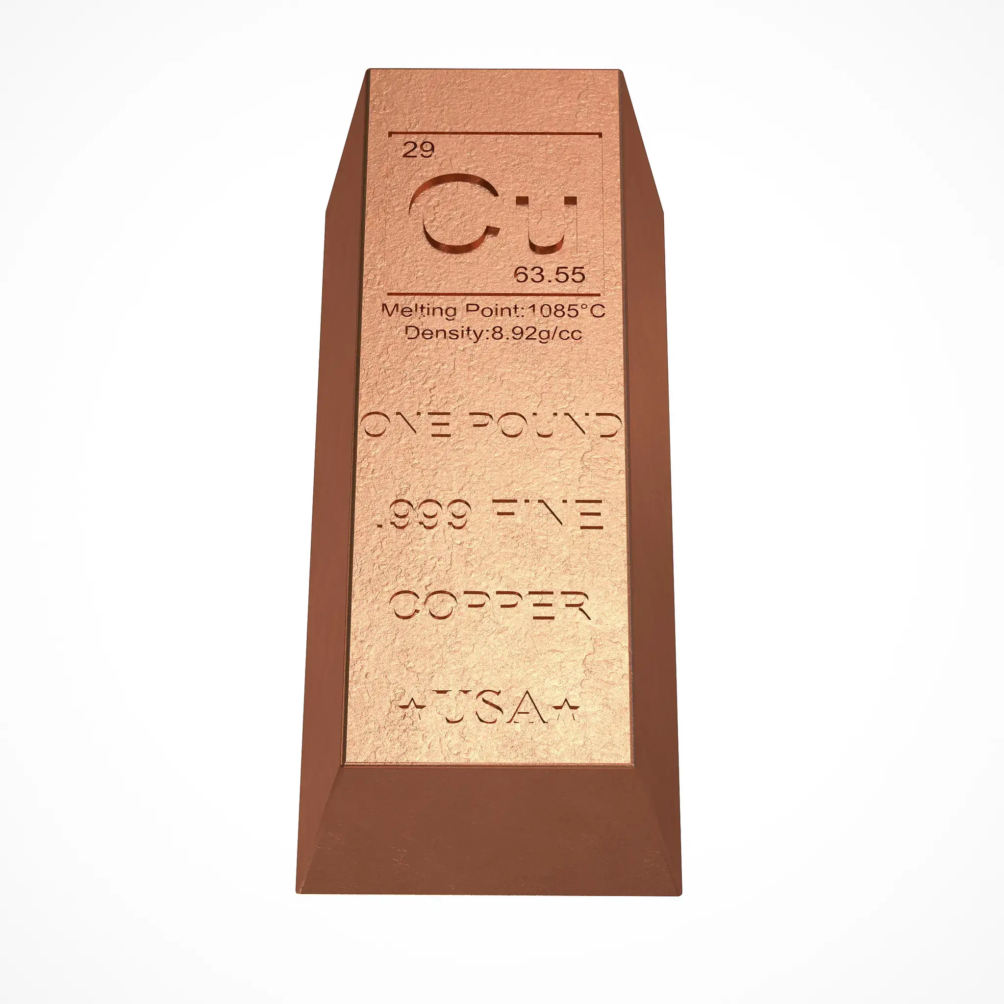 1 pound of pure copper Statue of Liberty commemorative bar 999 pure metal chemical charm anniversary gift handmade product