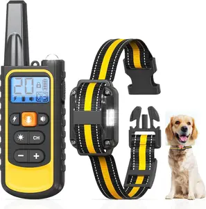 Dog Training Collar dog Barking Collar Remote Control Electric Shock Cat Collar 3300FT Waterproof Rating IP67 3 Training Modes (Beep, Shock, Shock Mode) Can Effectively Correct Bad Behavior