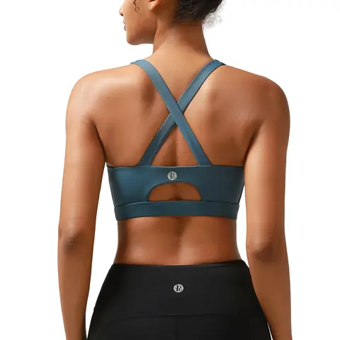 RUNNING GIRL Women's High Support Wireless Padded Sports Bra - Seamless Bra, Molded Cup, Criss Cross Straps, Gym Workouts for Females, Yoga Enthusiasts,Sports Essentials#outdoorfun #DiscoverYourGift #TikTokShopBlackFriday #TikTokShopCyberMonday