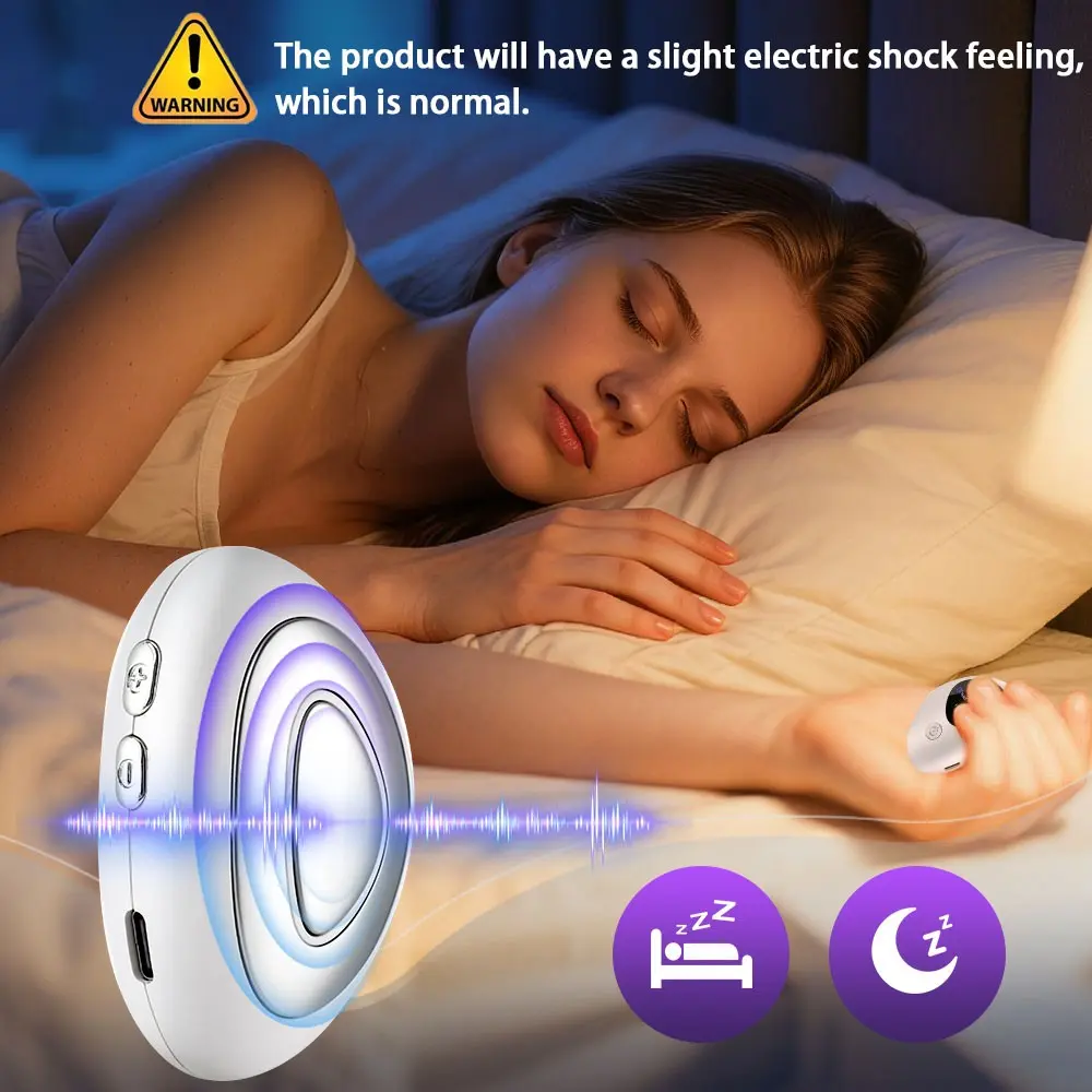 Handheld Sleep Device, Smart CES Sleep Instrument, Adjustable Relaxing, 2 Modes & 15 Intensities, Relaxation Massager with Timer, Better Sleep, Relaxation Aid, USB Rechargeable Massagers