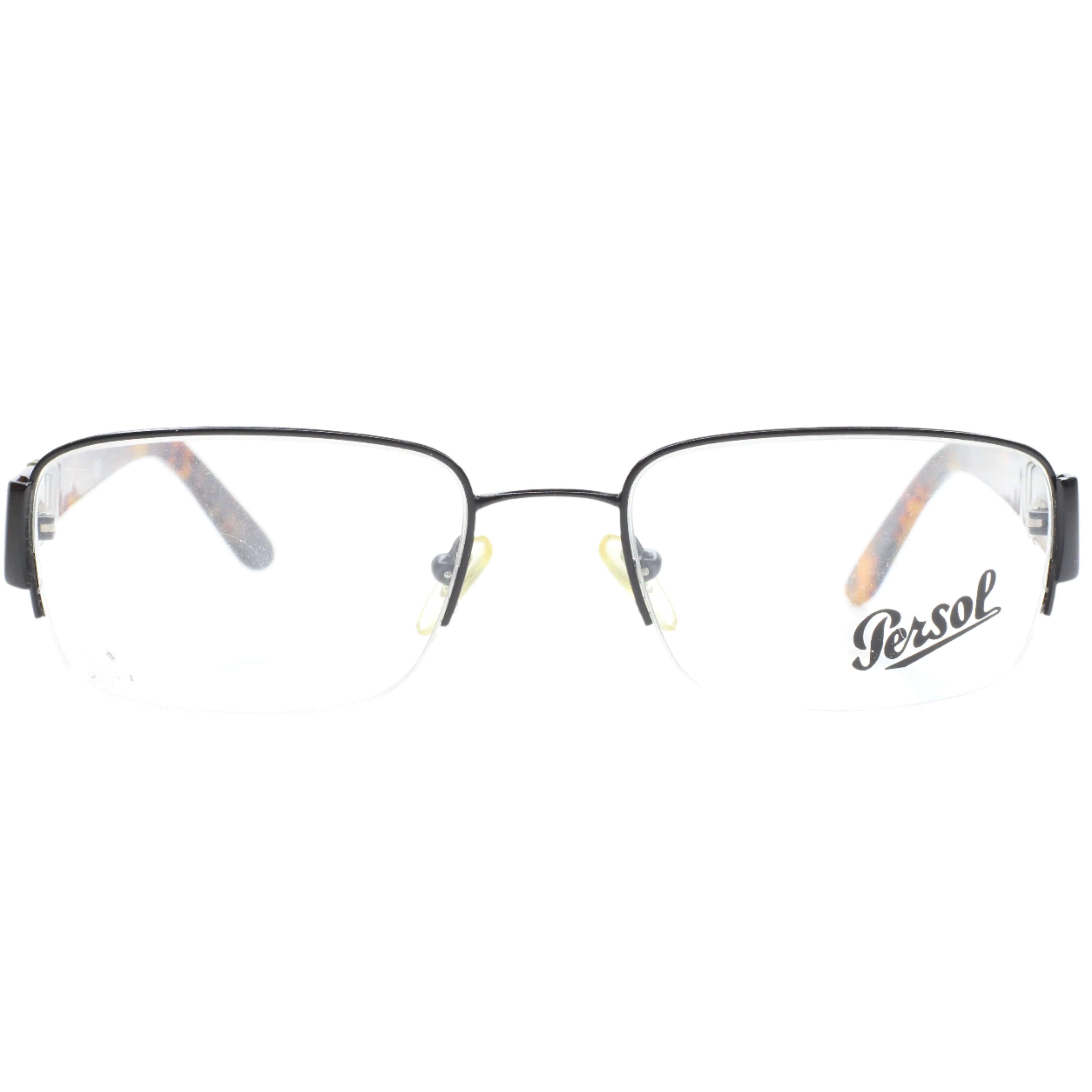 Persol PO2310V 594 Black Brown Tortoise Half Rim Italy Eyeglasses -Ma