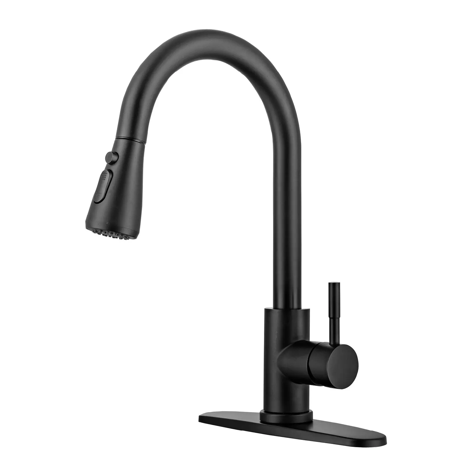 Kitchen Faucets, Brushed Nickel Kitchen Faucet with Pull Down Sprayer, High Arc Single Handle Stainless Steel Sink Faucets 1 or 3 Hole, Kitchen Sink Faucets for Farmhouse Camper Laundry Rv Bar, Pull Out Faucet, Pull Out Tap