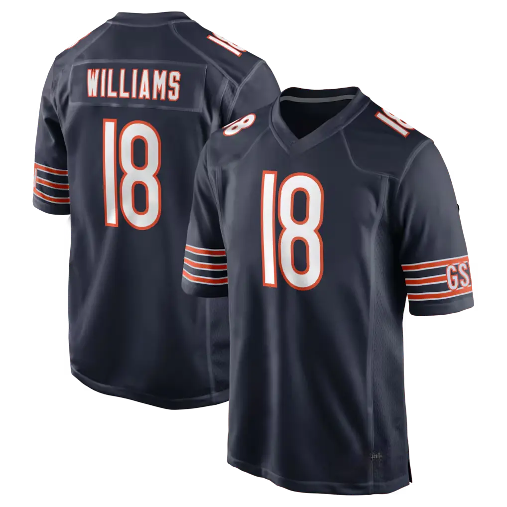 Unisex Football Inspired #Williams Black Jersey