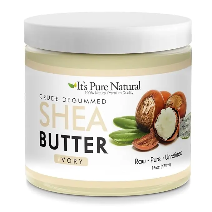 It's Pure Natural -  "Degummed" African Ivory Shea Butter (16 oz) – 100% Pure & Natural Body Butter Body Care