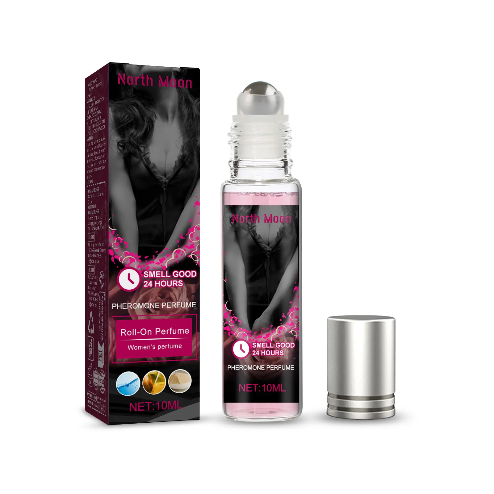 Pheromone Roll-On Perfume for Women with Easy Applicator, Long-Lasting Gentle Scent, a Delightful Fragrance for Your Body Fragrance Routine, Floral Blend Aroma