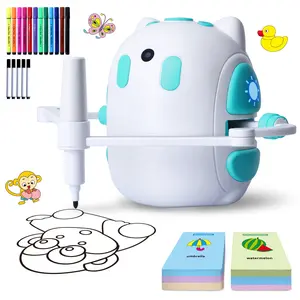 Drawing Robot，Drawing Robot for Kids with 150 Cards, Smart drawing robot,Voice Interactive Educational Drawing Machine, Montessori Painting Learning Toys for 3 4 5 6 7 8 Year Old Boys Girls Birthday Party