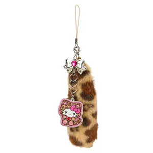 Hello Kitty Brown Smartphone Charm (Leopard Cat Series)