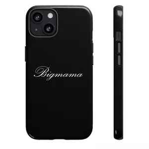 Bigmama Tough Phone Case — Slim Black Protective Case with Script Logo