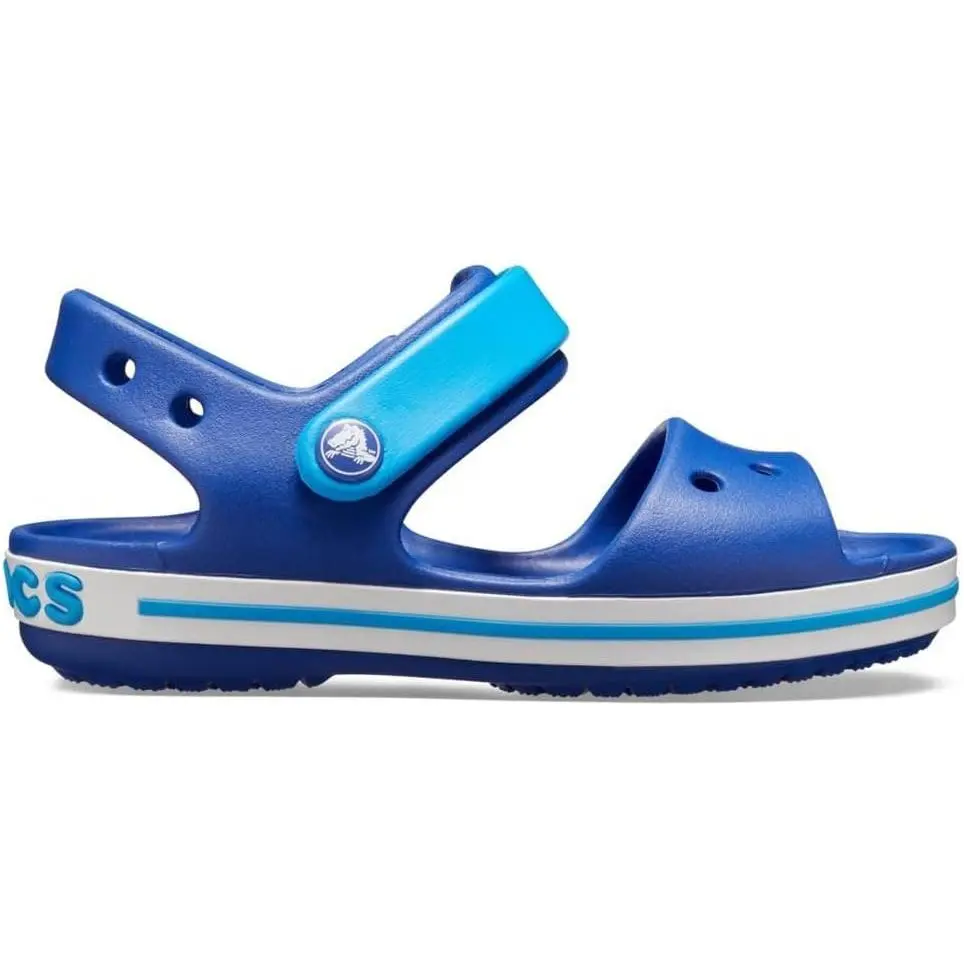 Crocs Kids Crocband Sandal - Cerulean Blue/Ocean 12856-4BX, Casual, Slip On, Shoes, Everyday, Thermoplastic, Synthetic