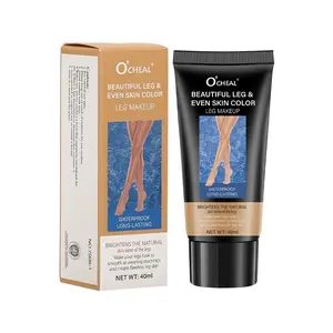 Leg uniform skin color Leg makeup 40ml waterproof 3-color concealer, moisturizing formula, summer long tanning body care, flawless, natural leg, suitable for all skin types