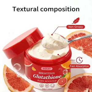 Barubt Glutathione Whitening Body Cream, Dullness Improvement, Non-Greasy, Moisturizing & Nourishing, Ideal for All Skin Types