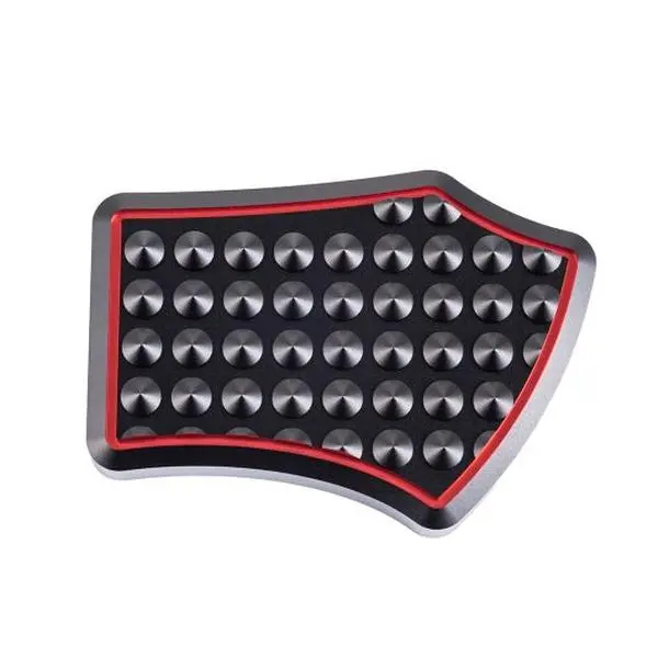 Advanblack Vengeance Billet Aluminum CNC Machined Brake Pedal - Aggressive Spikes, OEM Bolt-On Pedal Upgrade for Harley Tourings & Softail