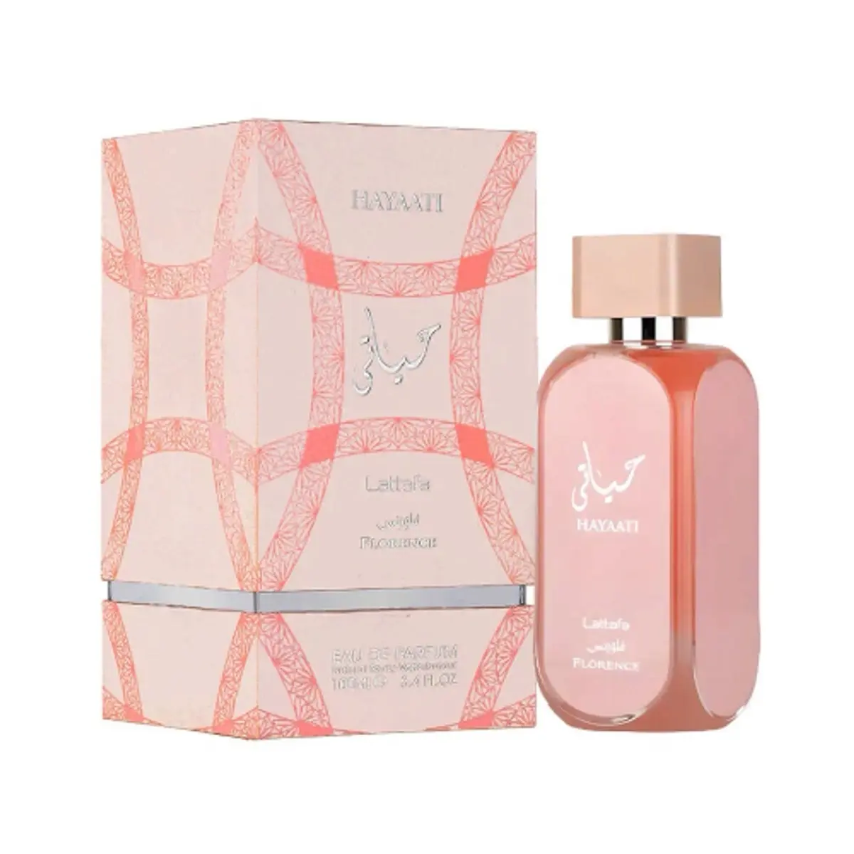 Lattafa Perfumes Hayaati Florence for Women Eau de Parfum Spray, 3.4 Ounce - Floral and Woody Notes