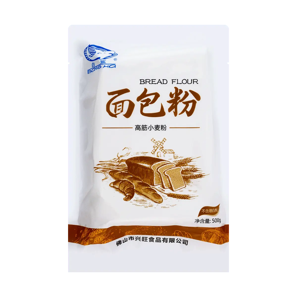 BAISHA High-Gluten Bread Flour 500g - Premium Wheat Flour for Artisan Toast, Pizza Dough & Baking
