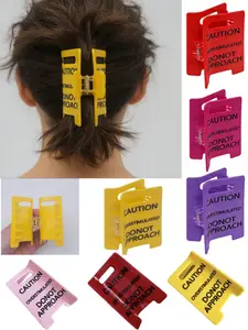 1 yellow shark hair clip, Hair Claws, retro hair clip, French lazy style hair accessory, minimalist style, lightweight and comfortable, strong grip and non-slip, suitable for women's office attire and social party hair acce, Claw clips