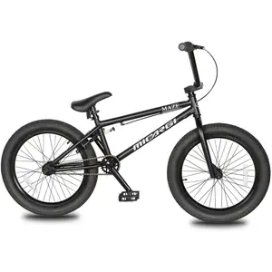 212 MAIN 20 in. Maze BMX Bicycle - Matte Black, Steel Frame, Alloy Rims, Black Tire, U-Brakes