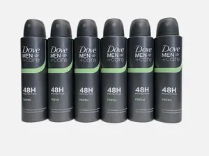 Dove Men+Care Antiperspirant Deodorant Spray 6 Pack 48H Protection Fresh Scent Quick Drying 150ml Each Soothes & Moisturises Skin