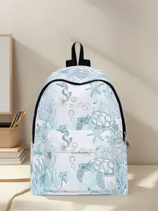 Turtle Pocket Backpack, Fun Design, Fashionable Look, Spacious Storage, Ideal for School, Travel, Business Trips, All Seasons Use