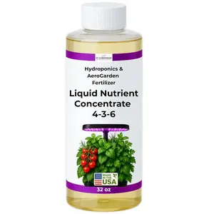 Liquid Plant Food – Hydroponics Nutrients for Indoor House Plants, Tomato, Strawberry, Lucky Bamboo, Lettuce, Vegetable Garden & Herbs – Aero Nutrients Liquid Fertilizer for All Growing Systems (32oz)