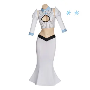 Orihime Inoue Cosplay Kostuum Sexy Wit Shirt Rok Pak Halloween Carnaval Kostuum