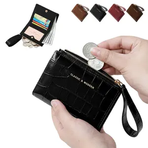 Lotosug Wallet for Women, Slim Thin Compact Credit Card Women Wallet, PU Leather Bifold Cash Wallet, Zipper Coin Pocket & ID Window, Female Gifts #tiktokshopmemorialday