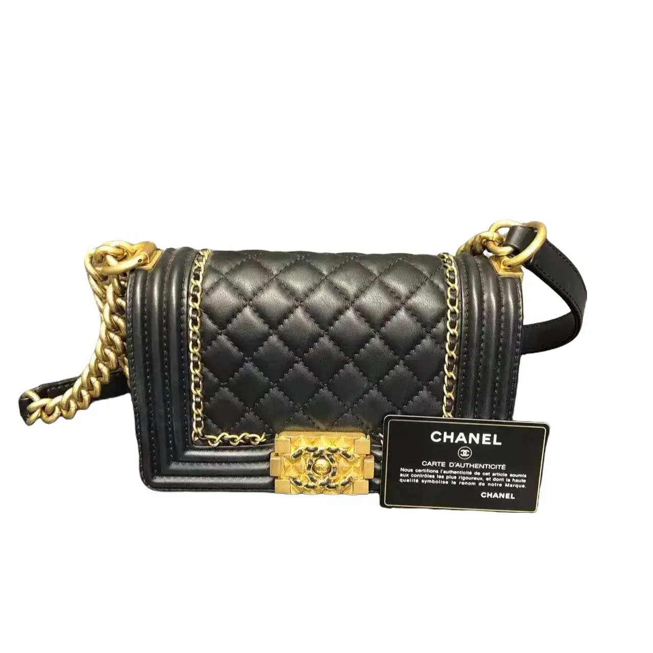 Pre-owned CHANEL Leboy Clutch Size Medium Boy Chanel