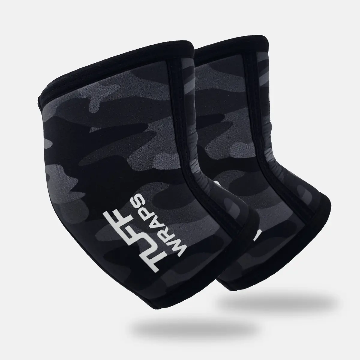 TUFF Power Compression Neoprene Elbow Sleeves, 7mm Sports Arm Sleeves (Black Camo), Compression Sleeves, Double Compression Sports Sleeves & Support