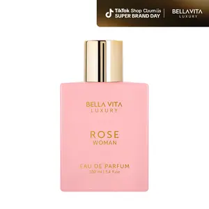 Bellavita Luxury Rose Woman Eau De Parfum 100ML | Floral & Long Lasting Perfume for Women | Luxury & Romantic Fragrance Gift for Women | Vegan & Cruelty Free | Super Brand Day Exclusive