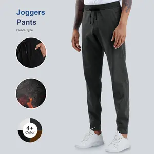 THE GYM PEOPLE Mens' Fleece Joggers Pants with Deep Pockets in Loose-fit Style Fitness Trousers Outfit Plain Menswear