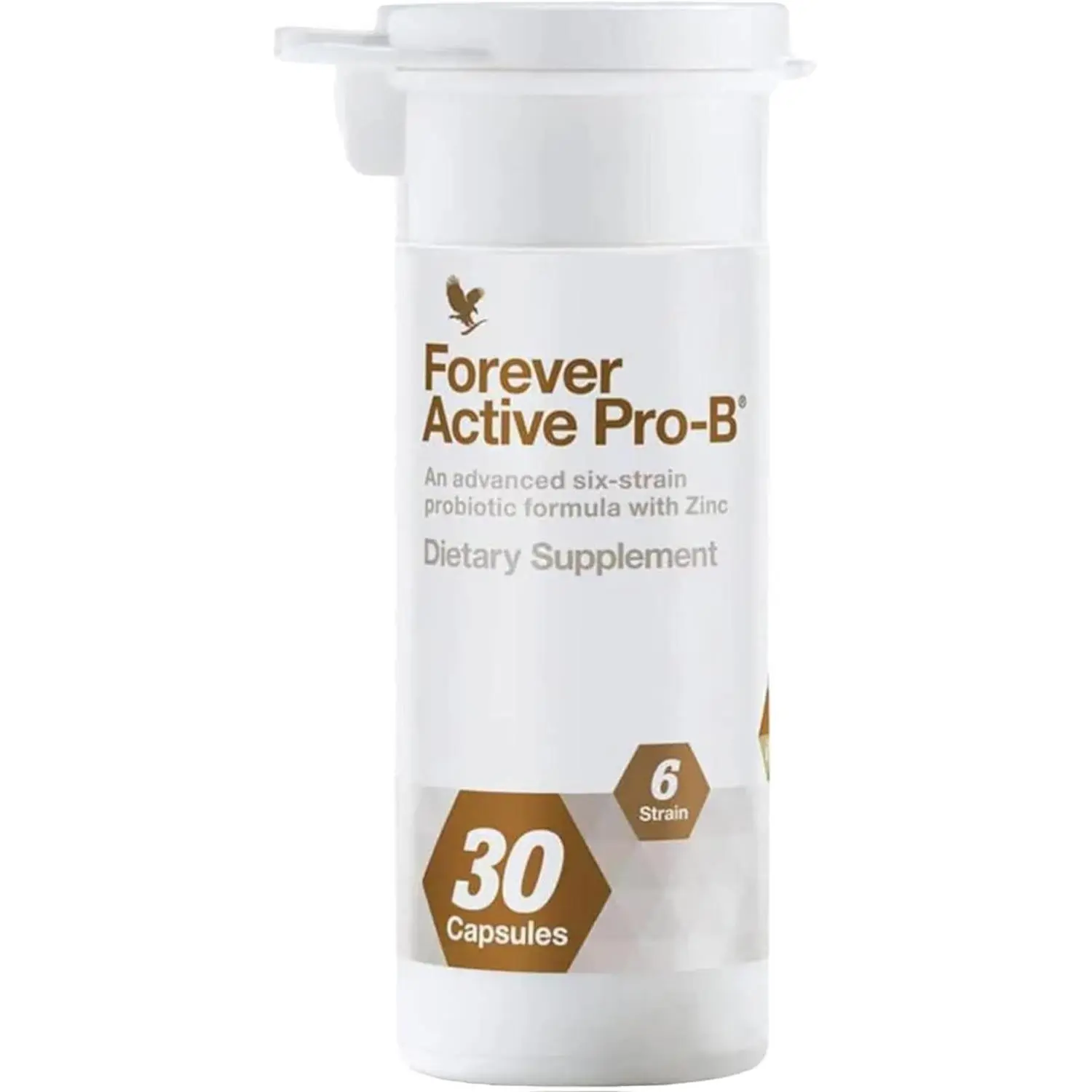 Forever Living Active Pro-B Advanced Probiotic with 8 Billion CFU & 6 Synergistic Strains Soy & Gluten-Free 30 Capsules for Digestive Health Support - Healthcare Bathroom