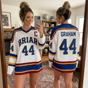 Garrett Graham Di Laurentis Logan Briar University Hockey Jersey, Personalized Off Campus Series Shirt, Hockey Romance Apparel